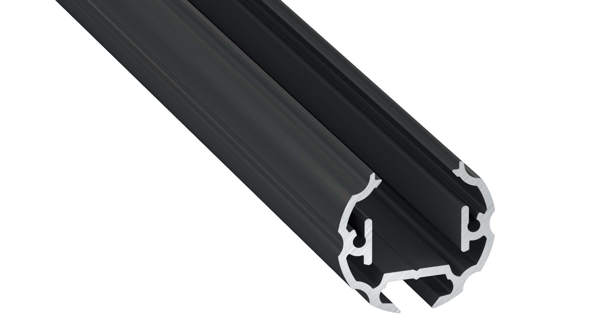 Lumines profile type Cosmo anodized black, 2,02 m