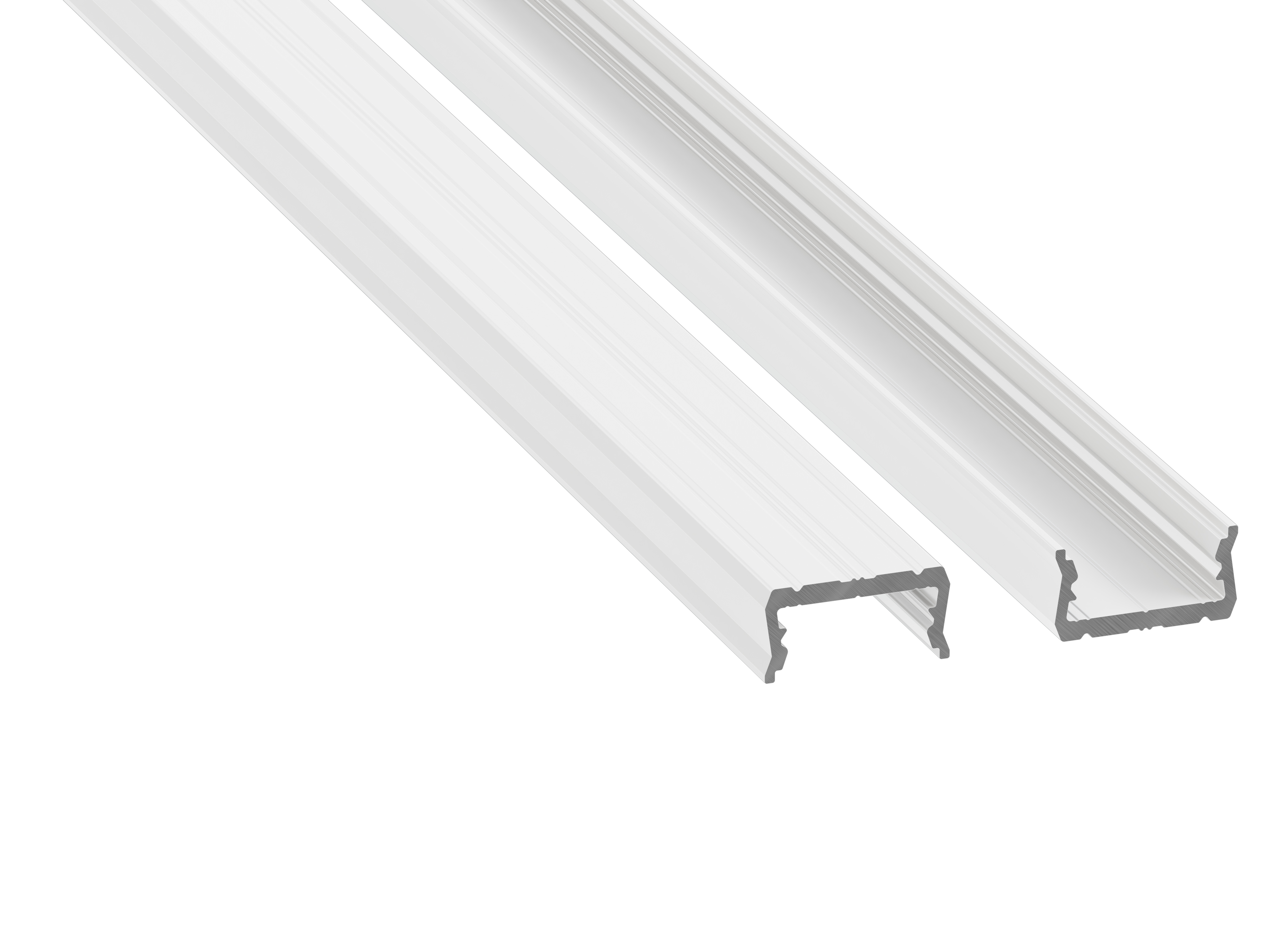 Profile LUMINES type atom white lacquered 1 m
