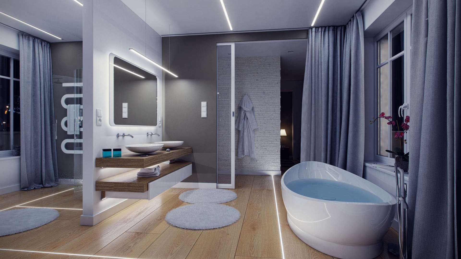 Lumines profile type INSO lacquered black 2 m