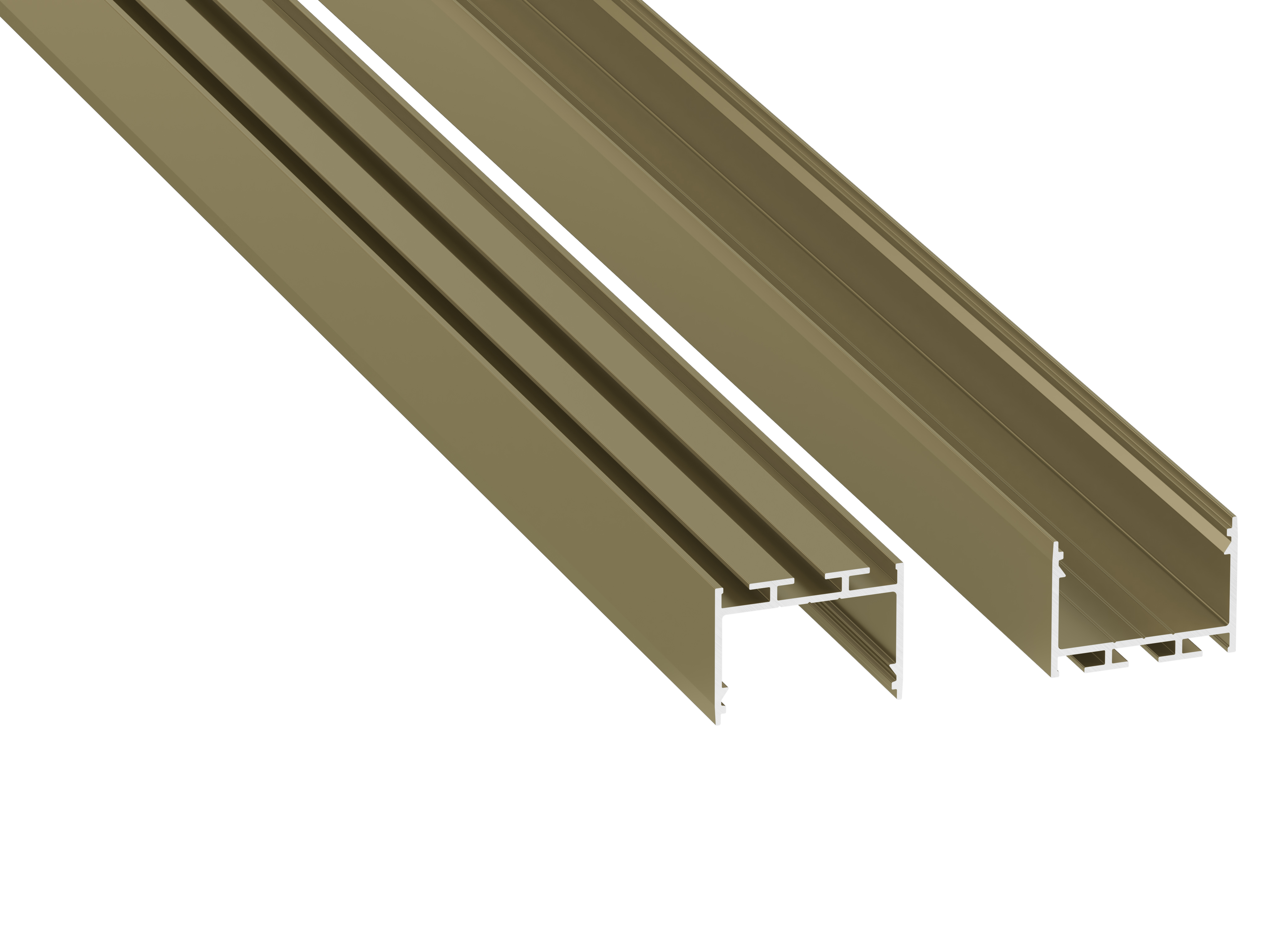 Profile LUMINES type alba Reed Green lacquered 2,02 m