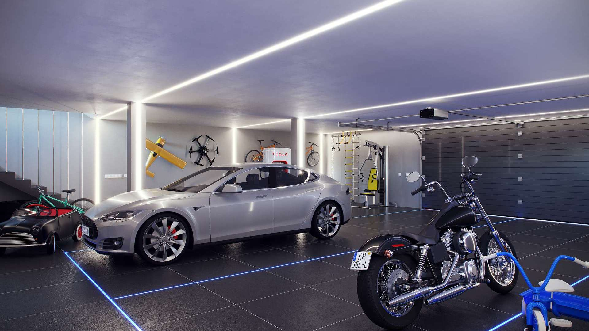 Lumines profile type SORGA lacquered black, 3 m