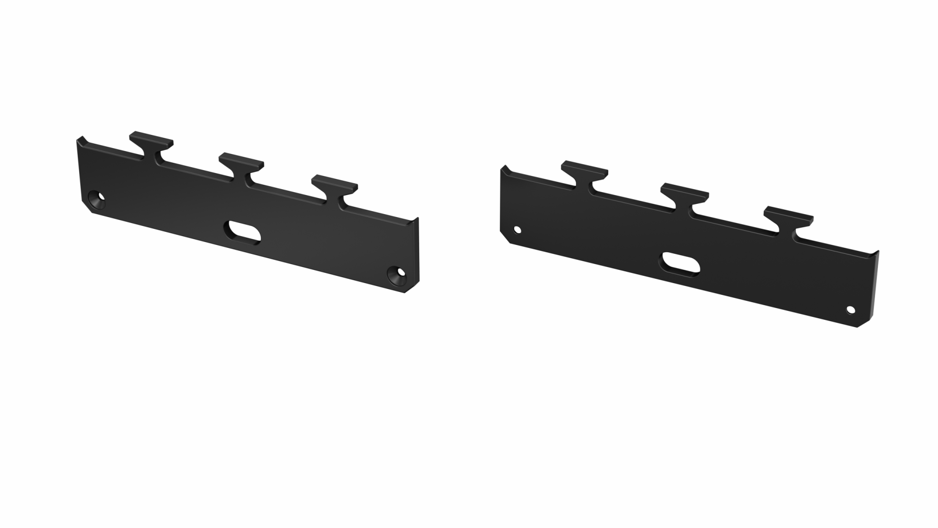 LUMINES ALU end cap LARGO M1 lacquered black with a hole