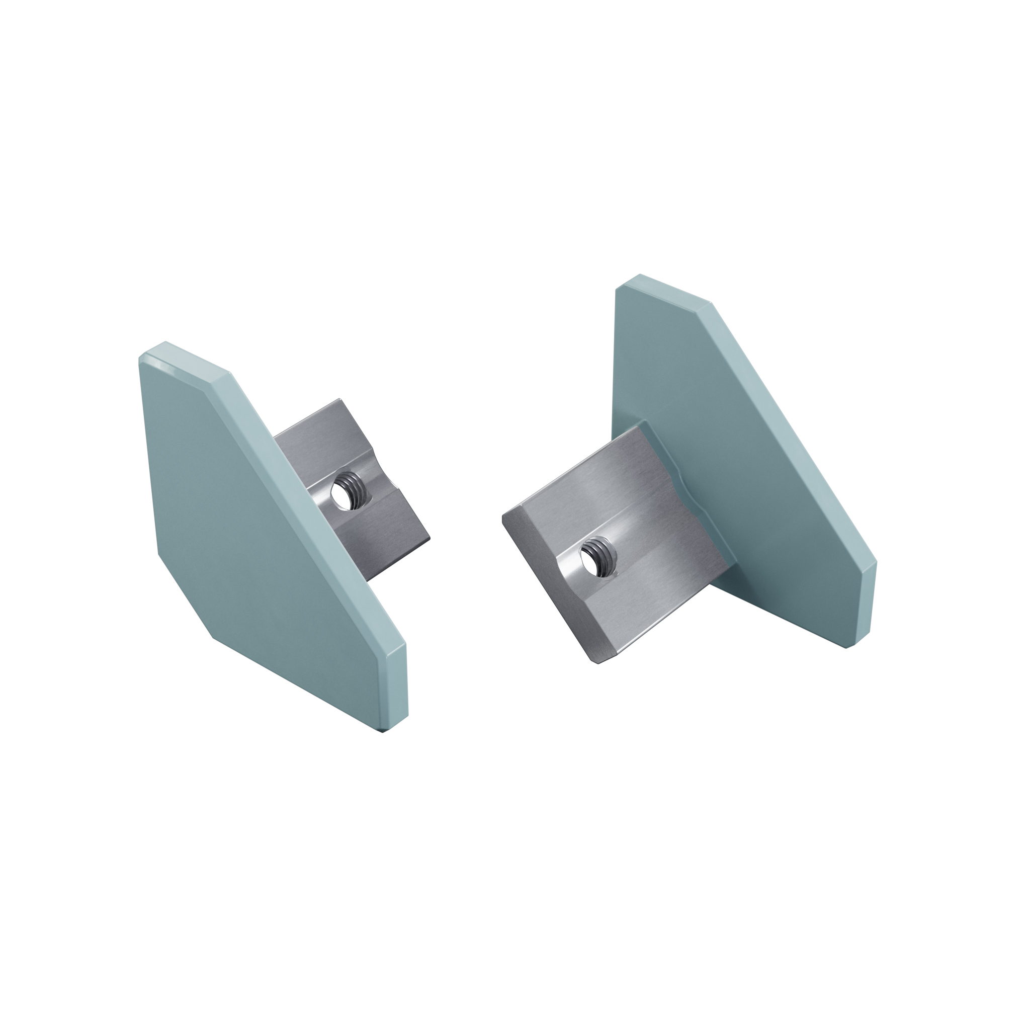 LUMINES ALU End cap ajar Sky Blue lacquered