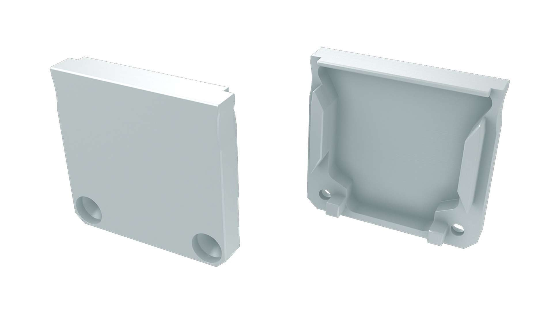 LUMINES ALU end cap DILEDA white