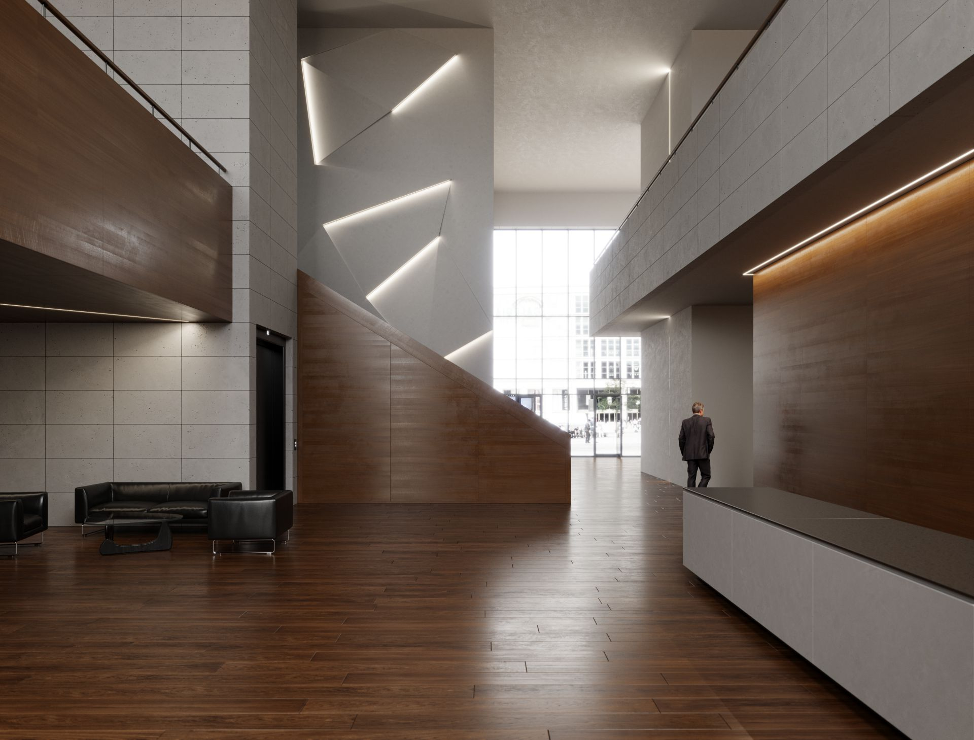 Profile LUMINES type Hiro white lacquered 1 m