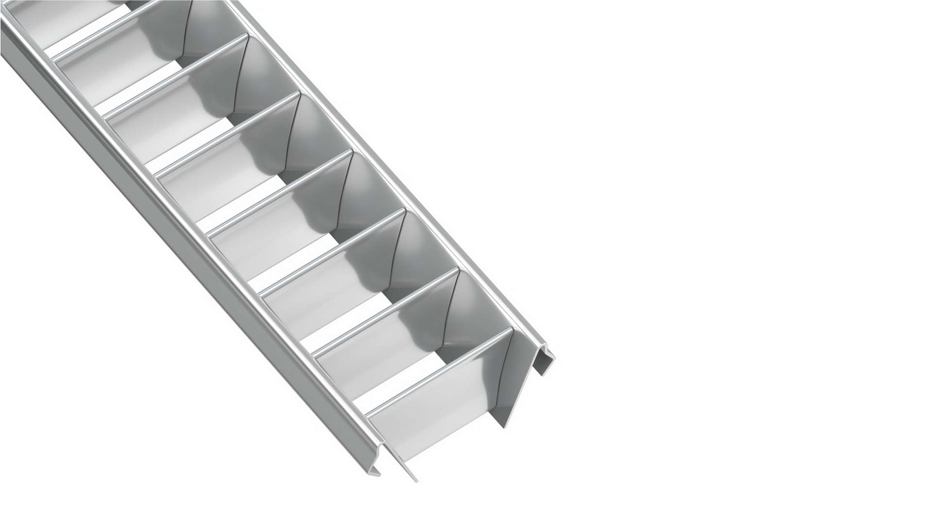 LUMINES WIDE RASTER silver 1 m