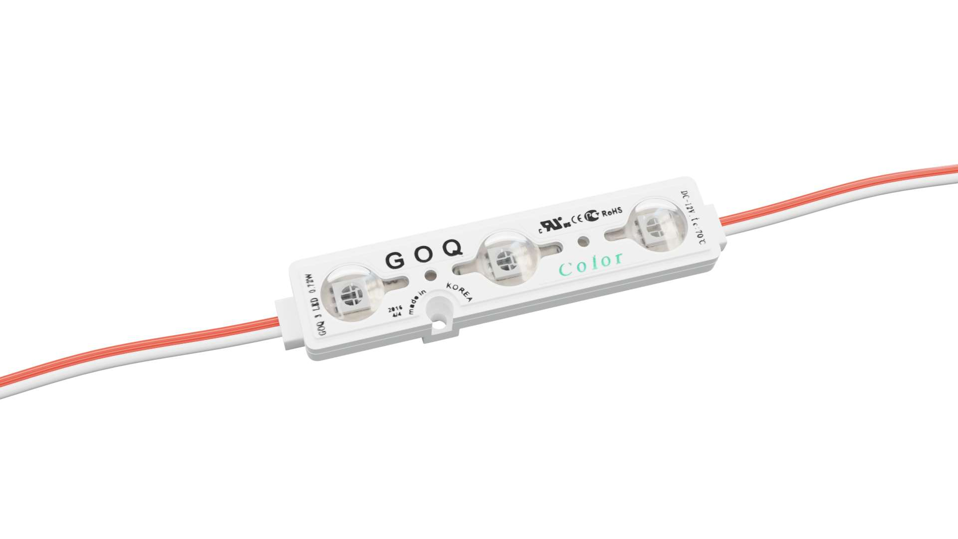 LED Module GOQ SAMSUNG 3xLED 150 degrees Green