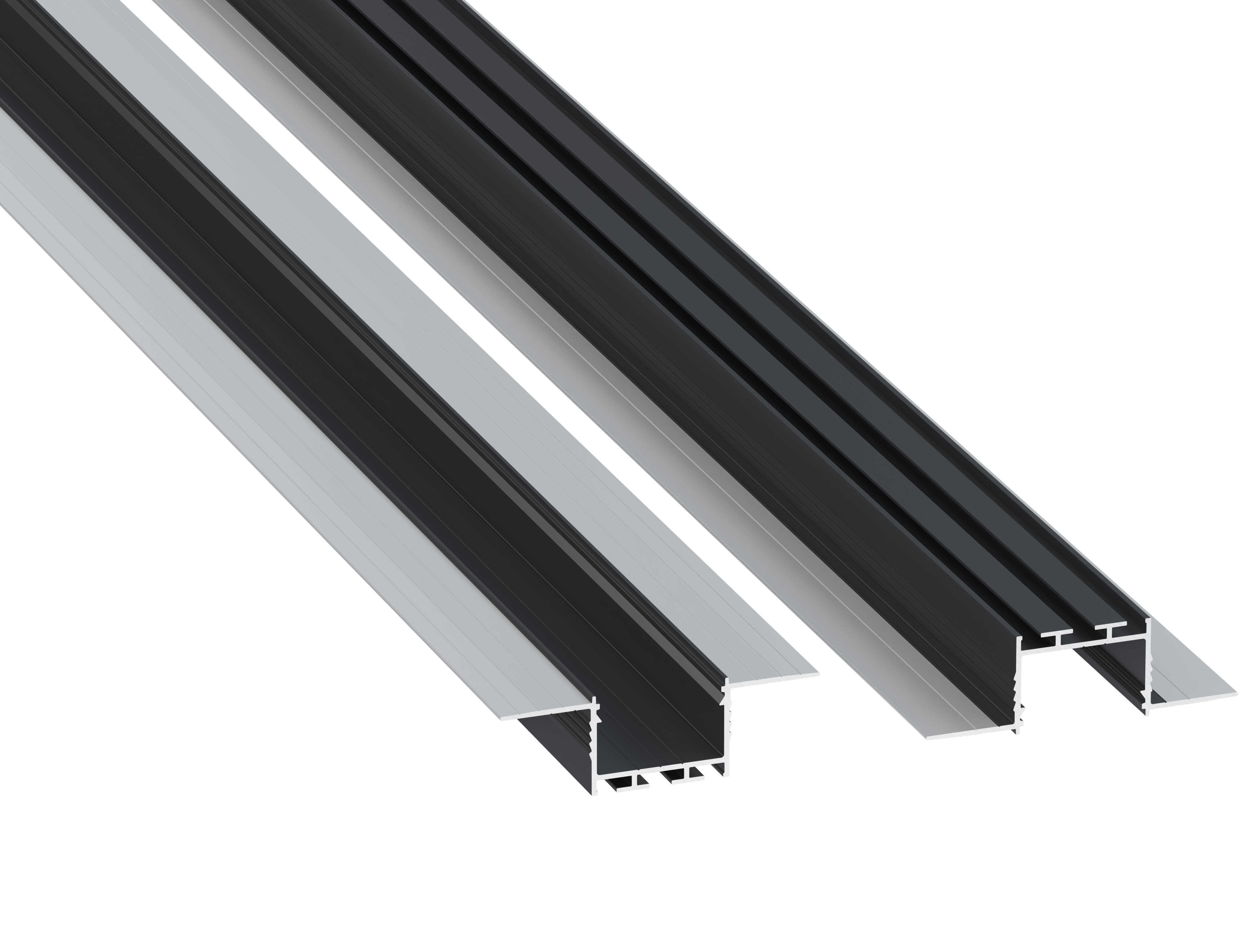 Profile LUMINES type akin Rock Anthracite lacquered 1 m