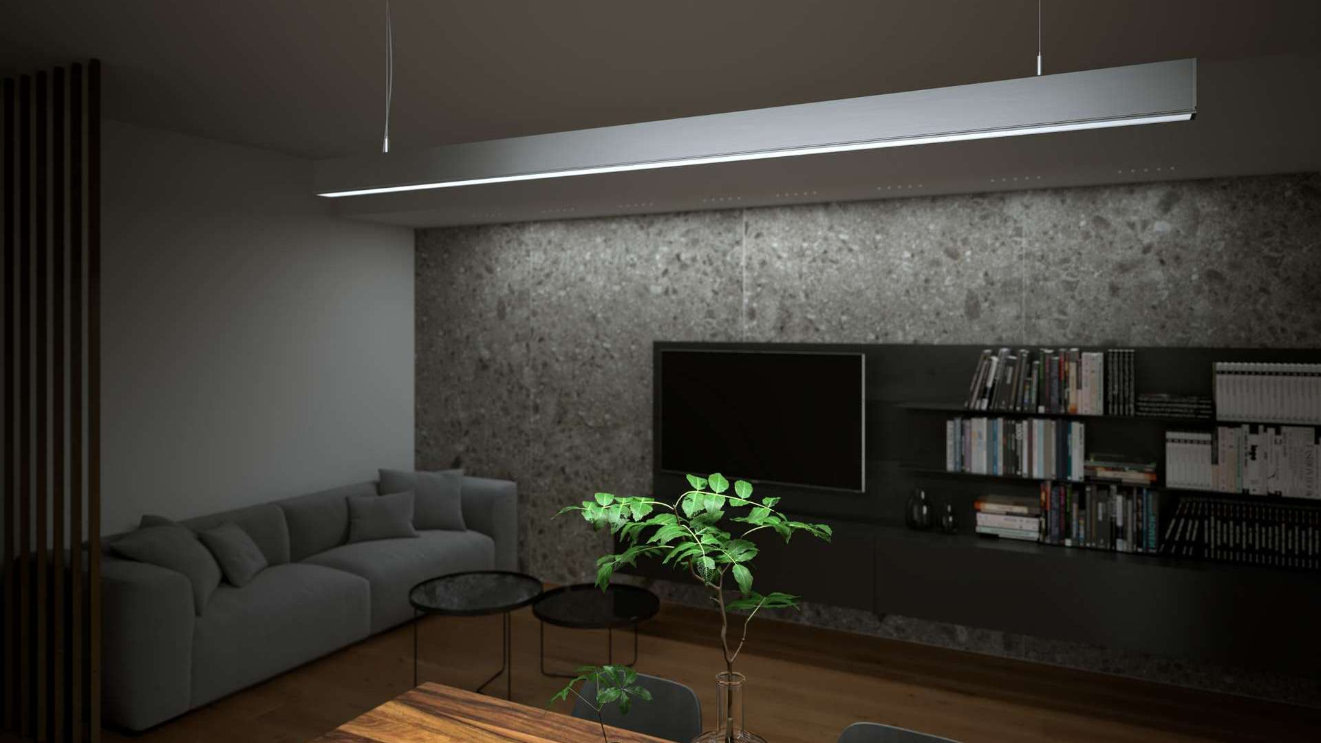 Lumines profile type Claro lackiert black, 2,02 m