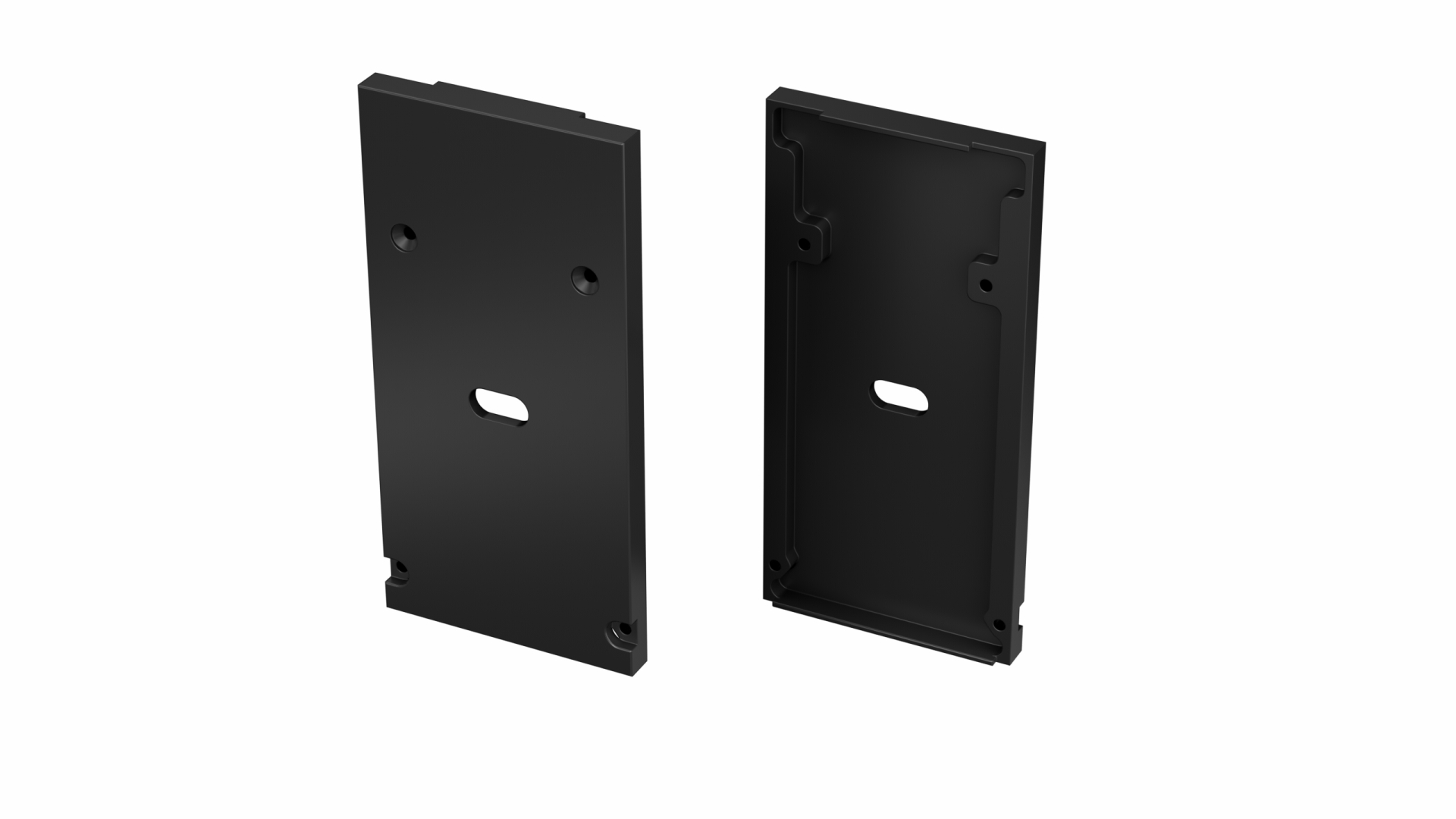 LUMINES End cap DULIO black with a hole