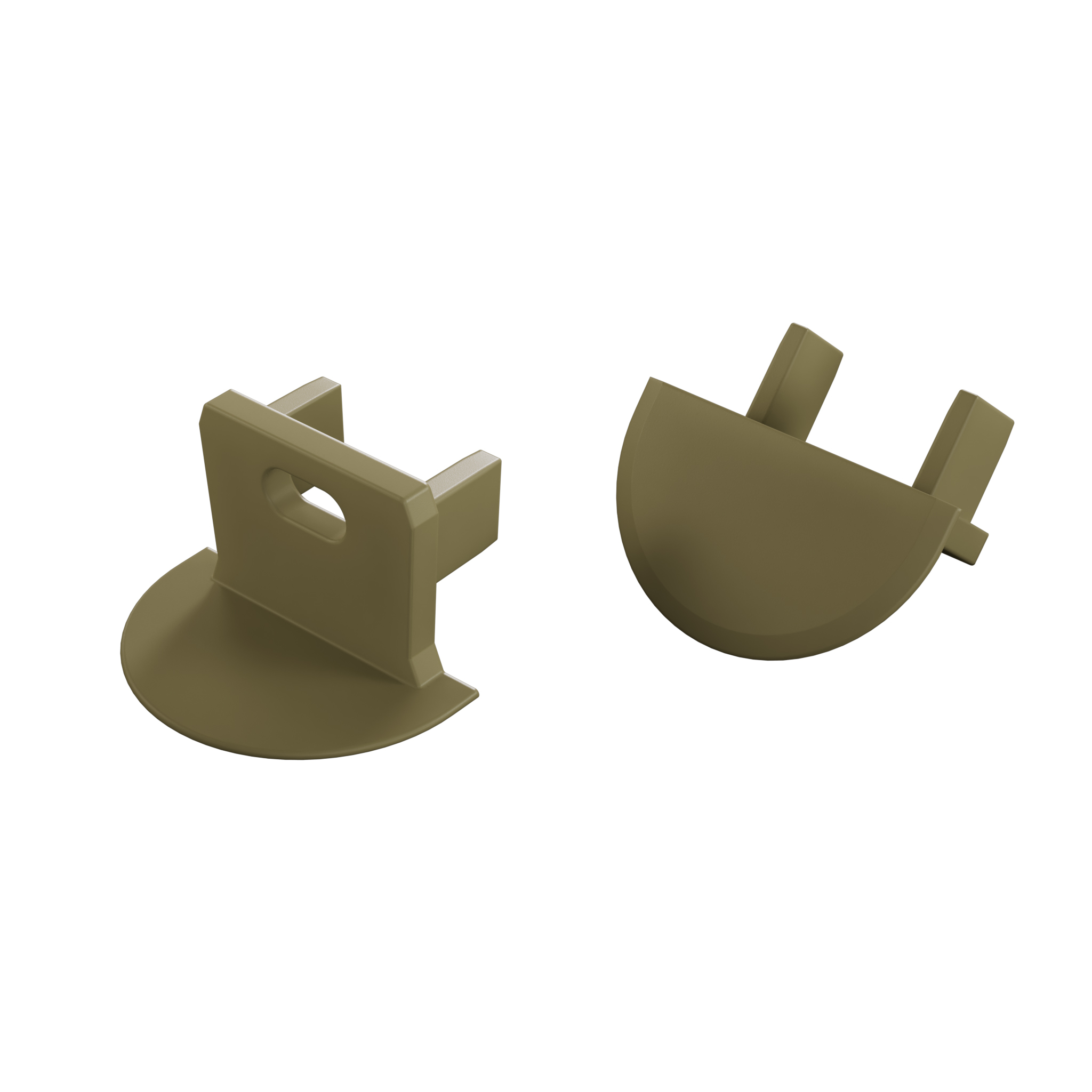 LUMINES End cap axin Reed Green with hole