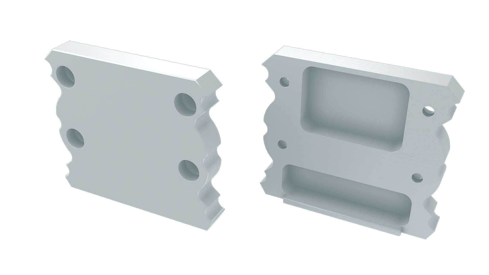 LUMINES ALU end cap TALIA white