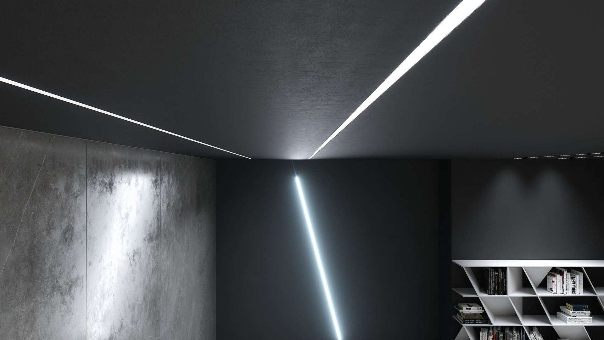 Lumines profile type Subli lacquered white, 2,02 m