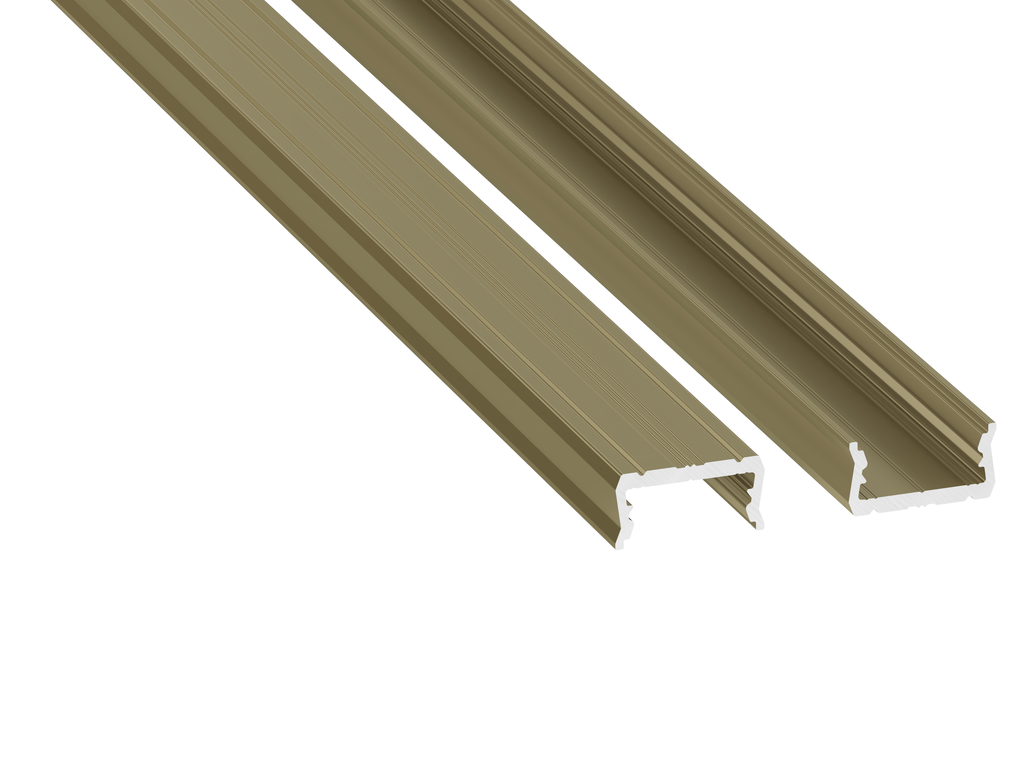 Profile LUMINES type atom Reed Green lacquered 1 m