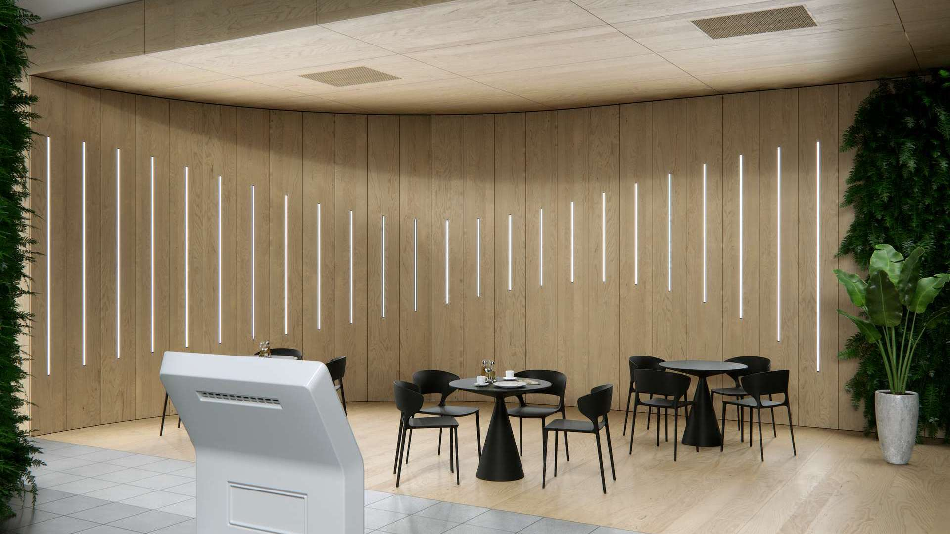 Lumines profile type W anodized inox 3 m