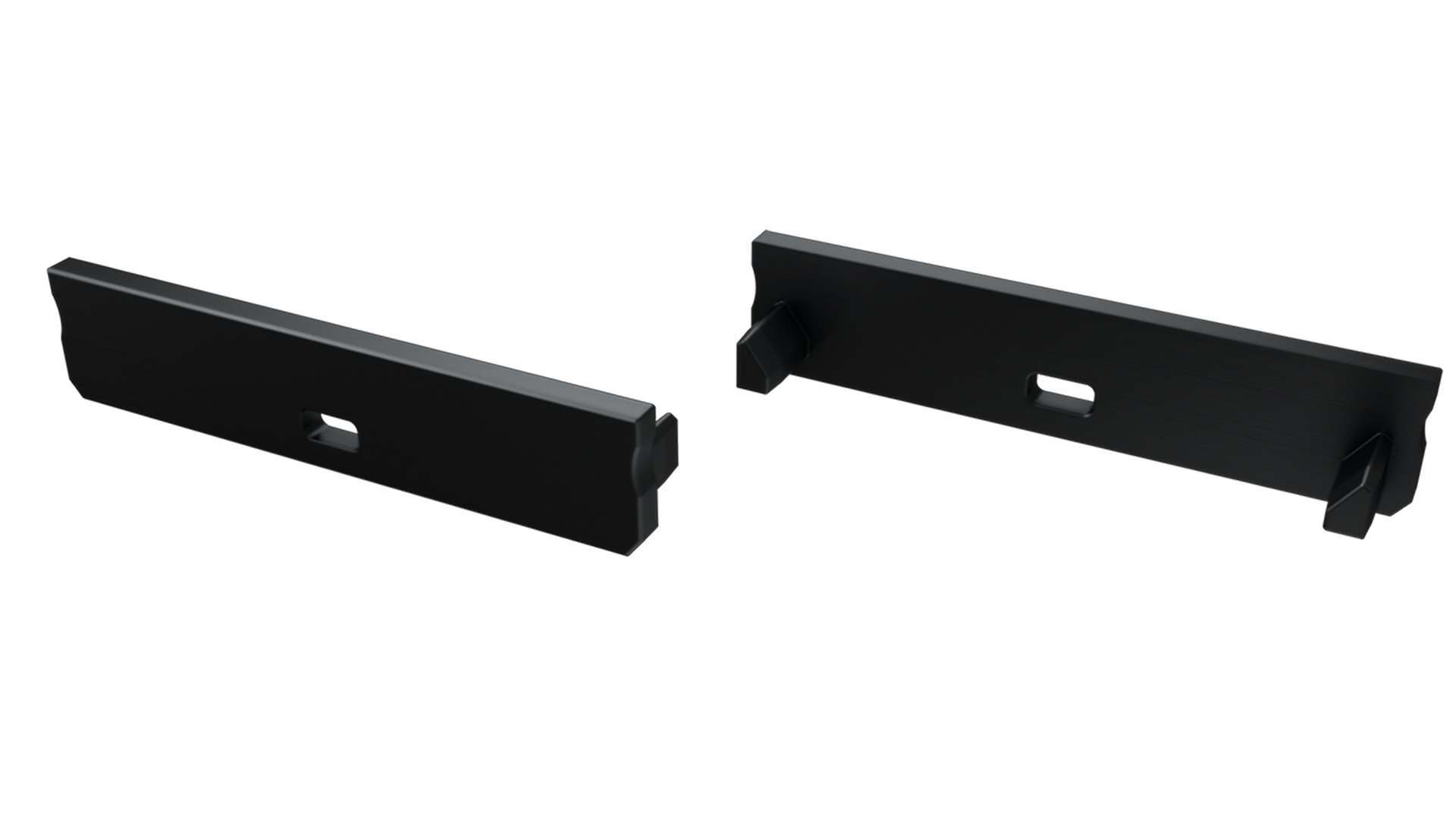 LUMINES ALU end cap SOLIS black with a hole