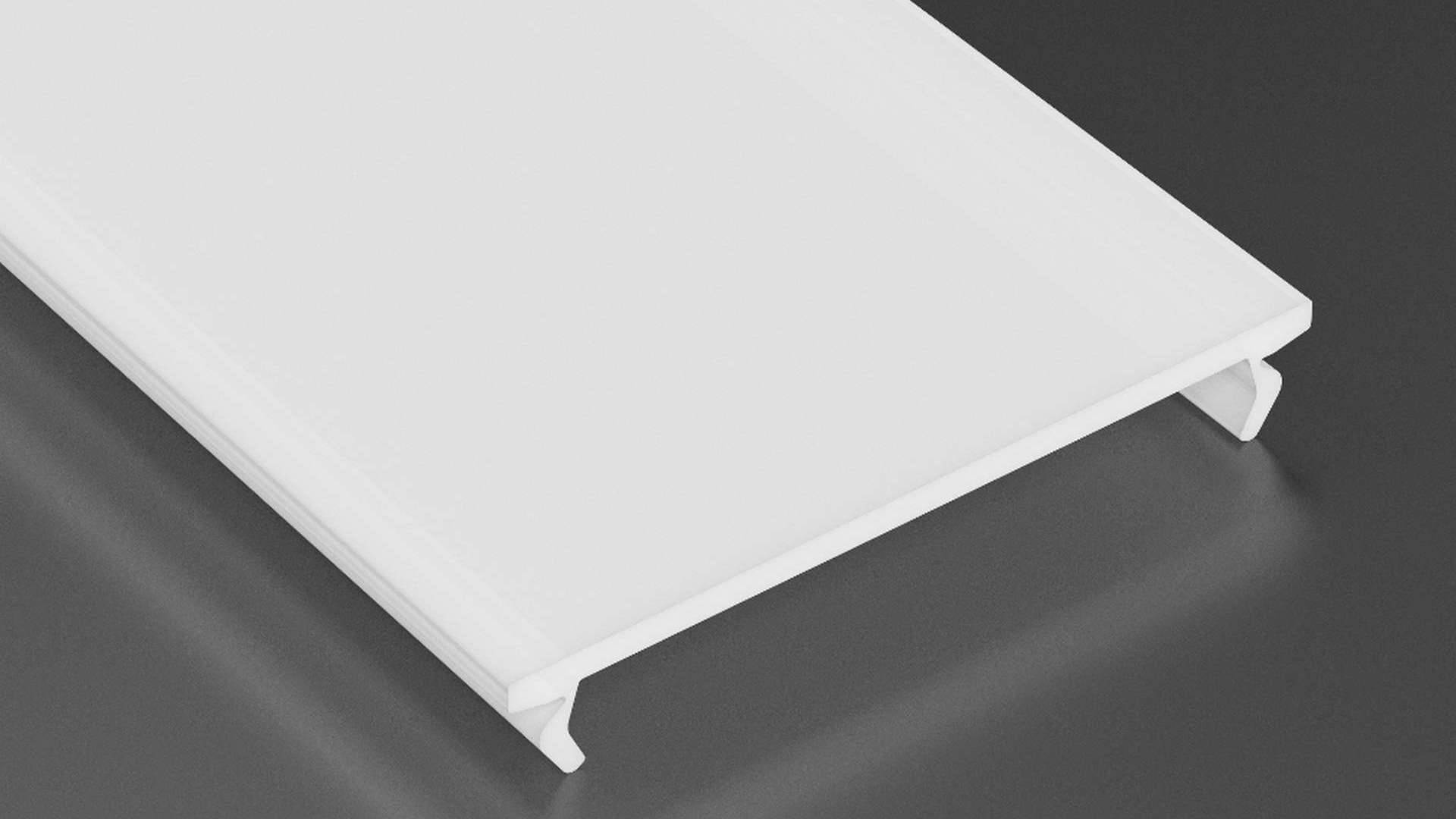 LUMINES WIDE cover PMMA milky 2,02 m