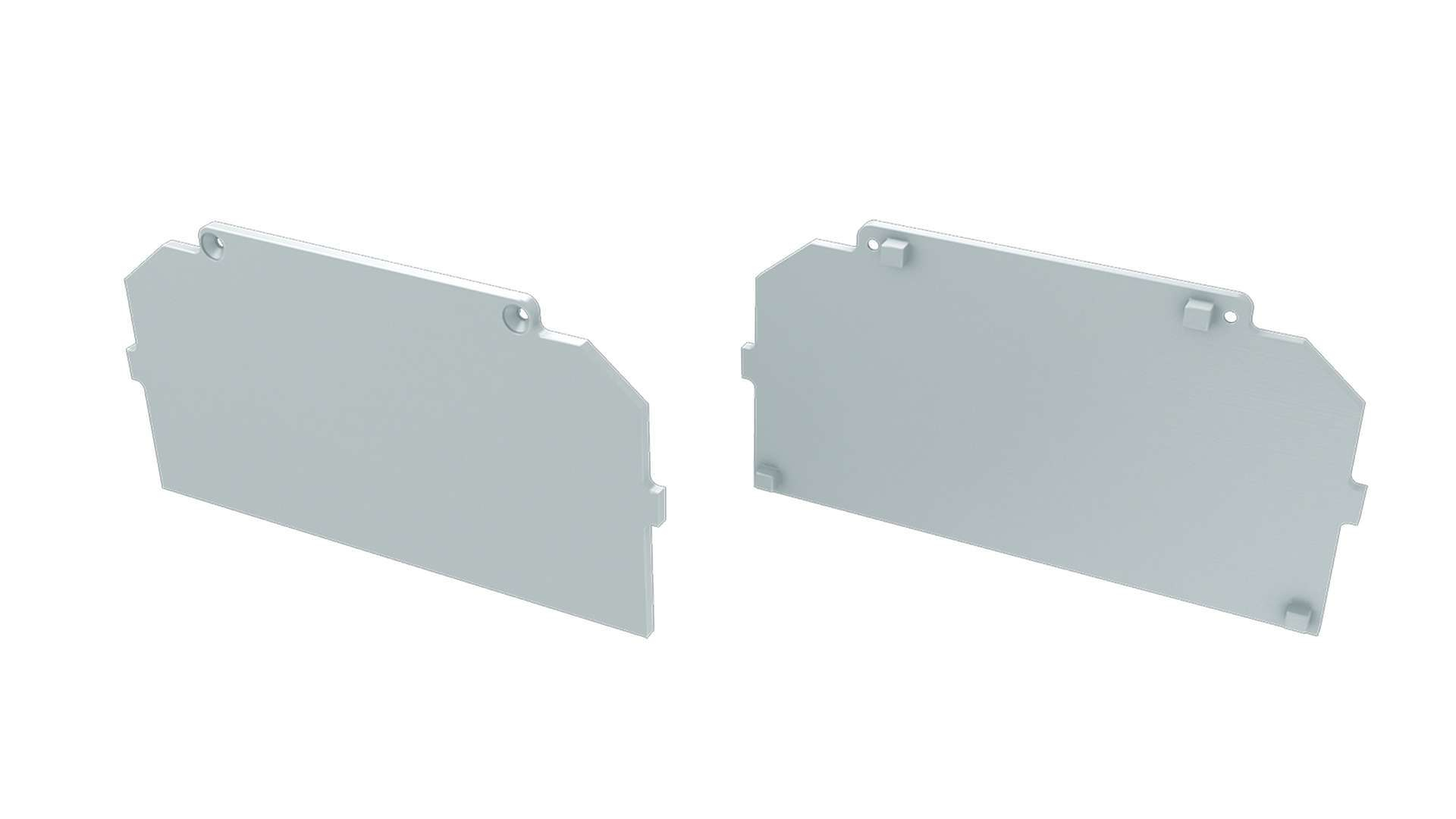 LUMINES ALU end cap LARGO M4 white basic finish