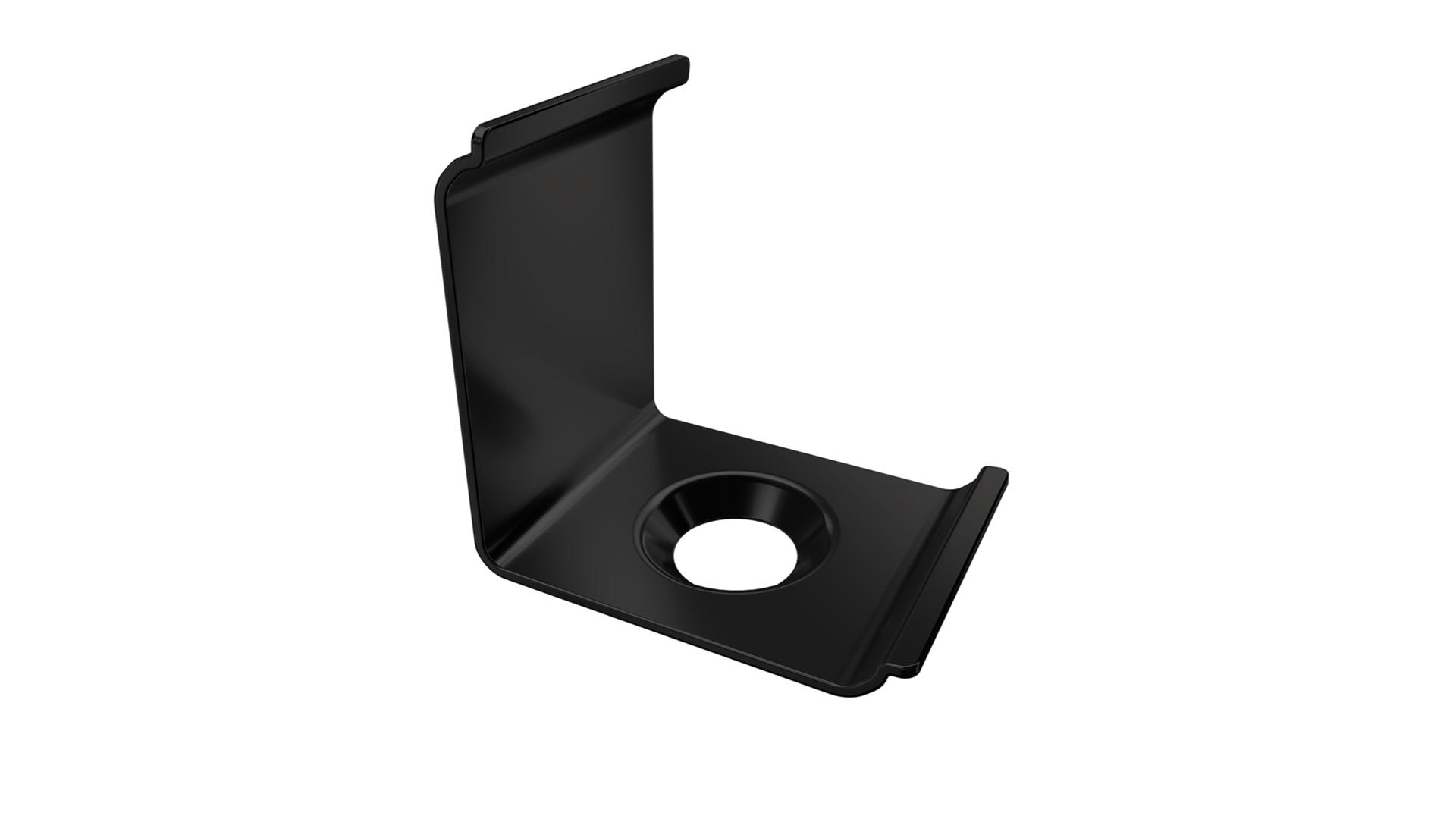MET mounting clip for LUMINES AGO profile, black lacquered