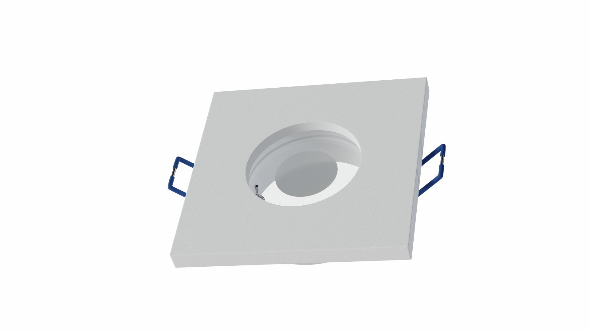Ceiling lighting point fitting BONA cast round Fixted white