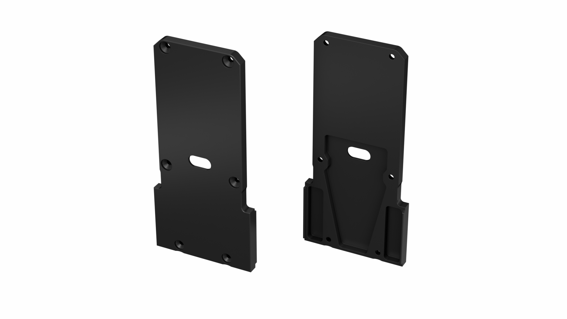 LUMINES ALU end Caps LUMINES DOPIO + TALIA M2 lacquered black with a hole