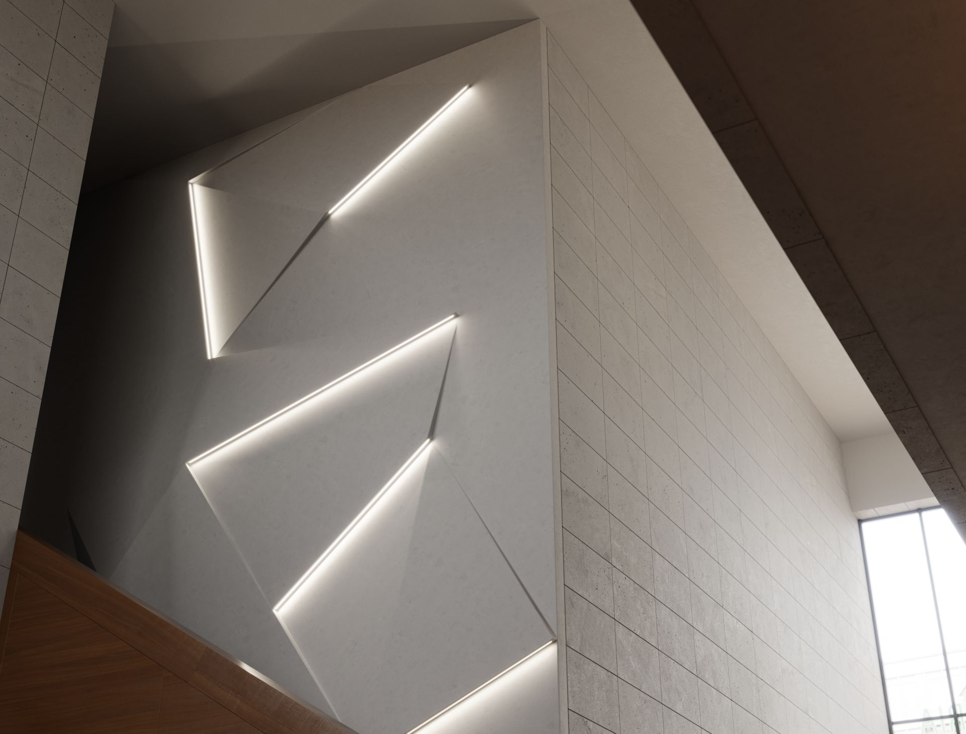 Profile LUMINES type Hiro white lacquered 3 m