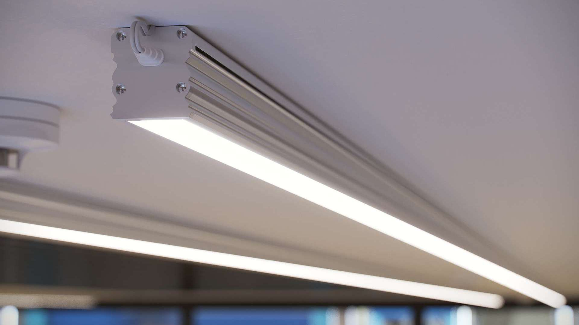 Lumines profile type TALIA lacquered black, 2,02 m