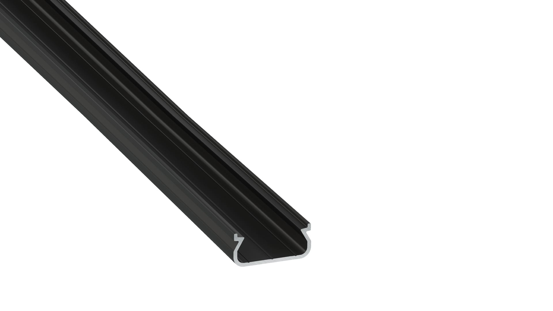 Profile TEKKNI+ type ORRE+ anodized black, 3 m