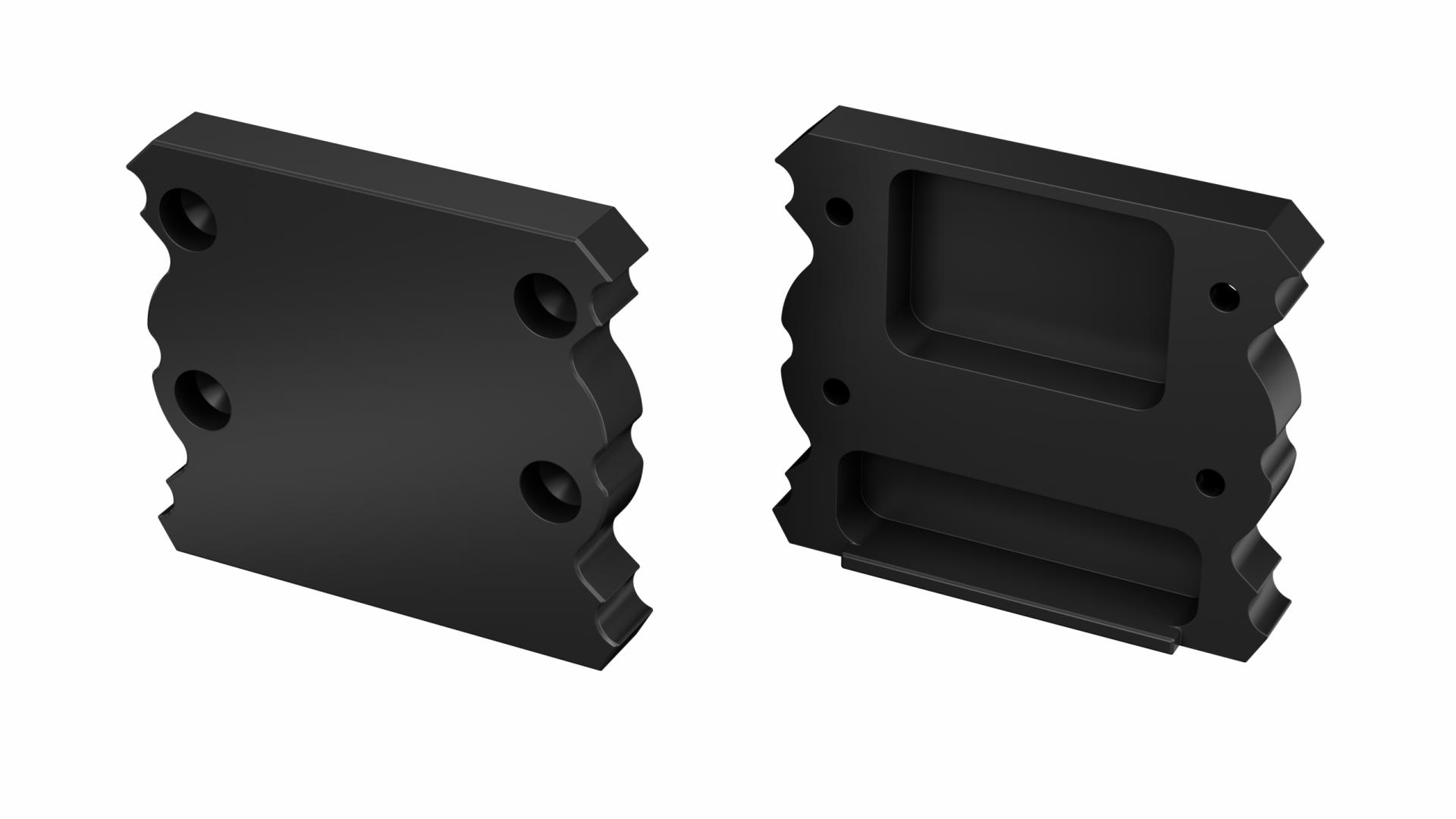 LUMINES ALU end cap TALIA lacquered black