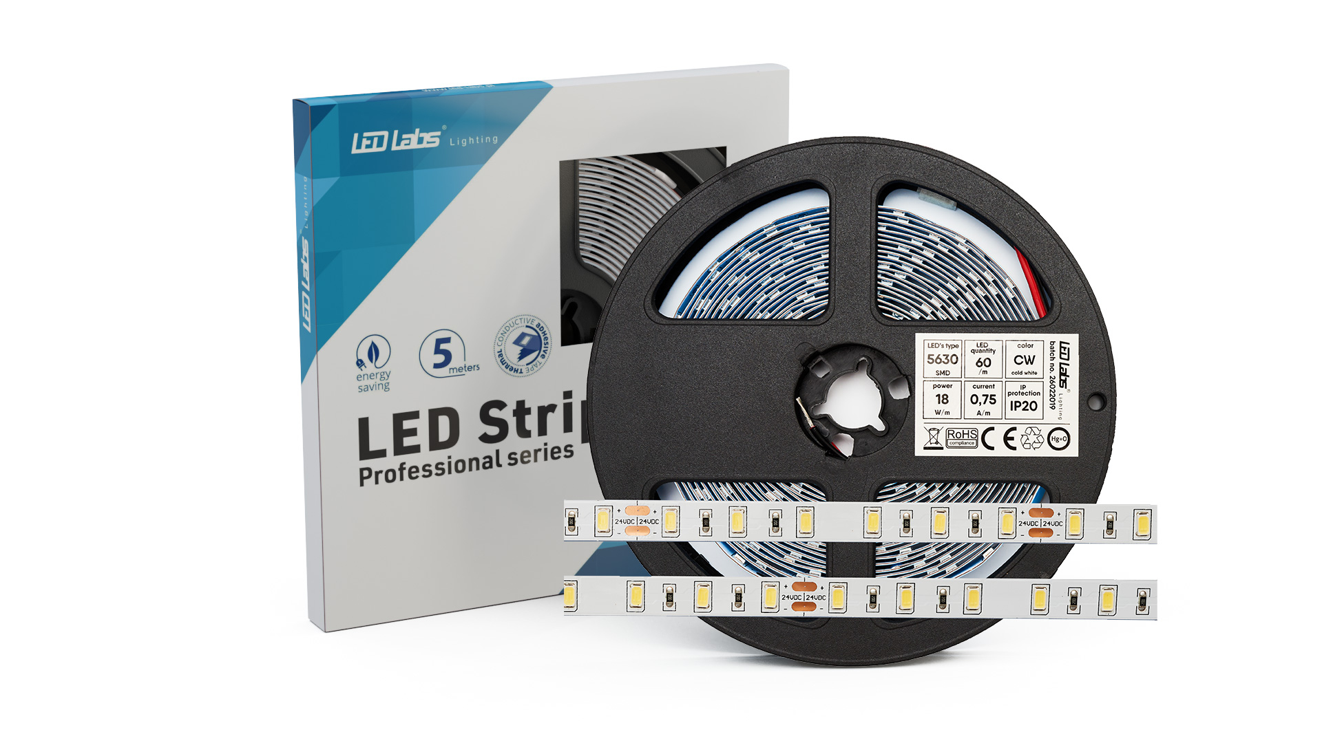 PROFI 24 V 300 LED STRIP 5630 SMD 18 W 3000 K IP65HS