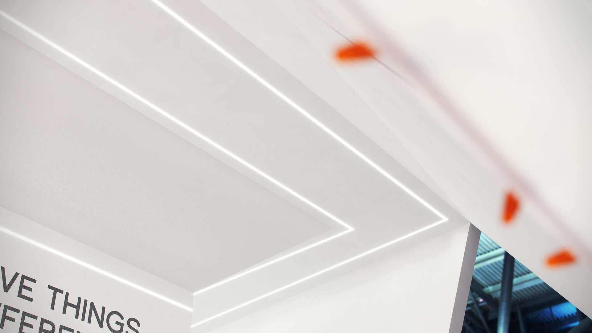 Lumines profile type Zati lacquered white, 3 m