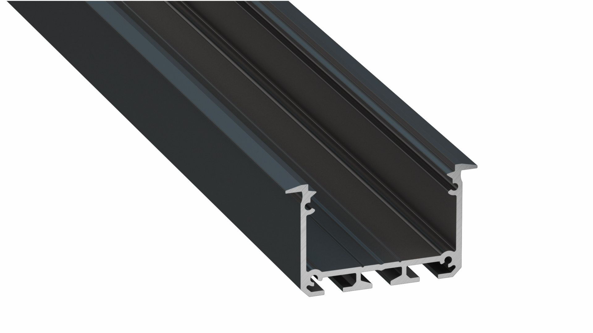 Lumines profile type INSO lackiert black, 1 m