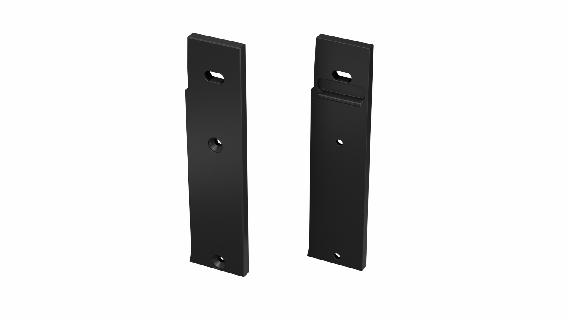 LUMINES ALU end cap FLARO lacquered black right basic finish with a hole