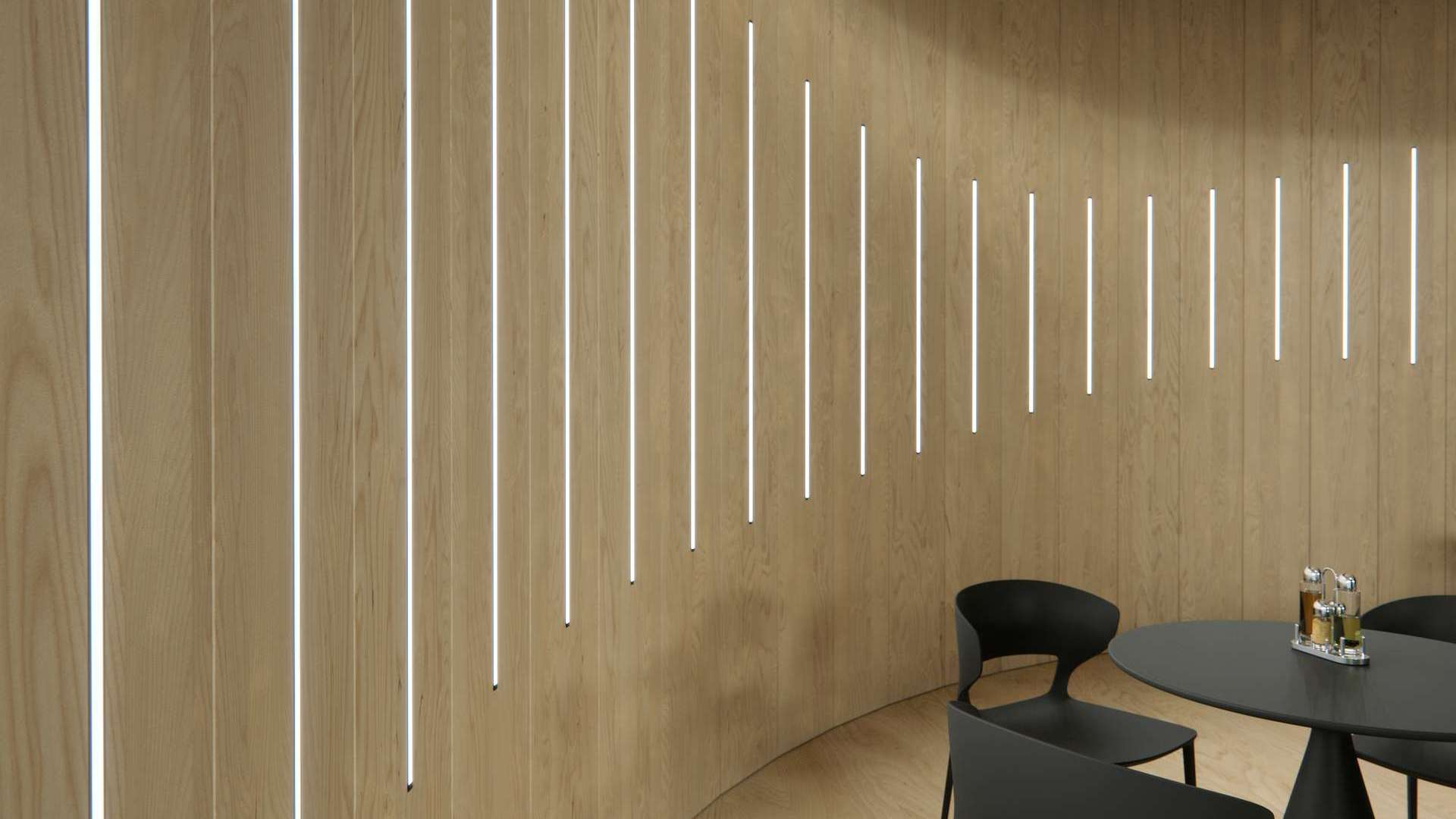 Lumines profile type W anodized inox 3 m