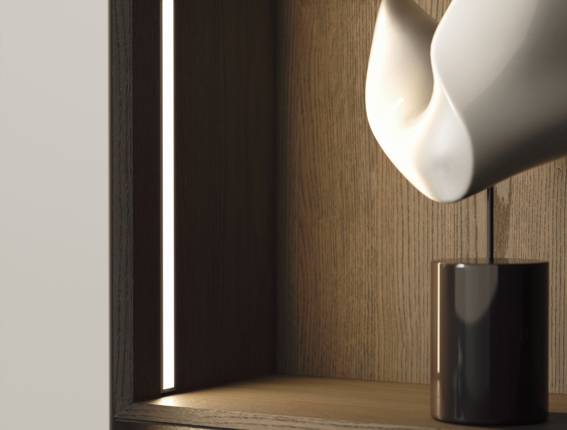 Profile LUMINES type Gemi black anodized 1 m