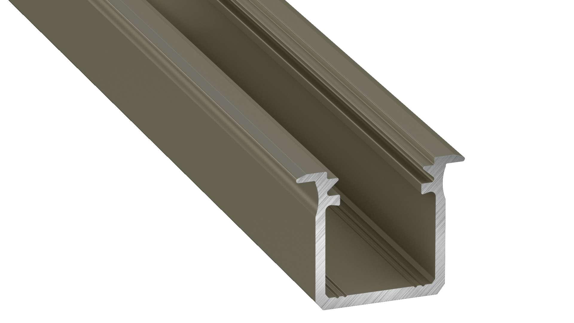 Lumines profile type G anodized inox, 3 m