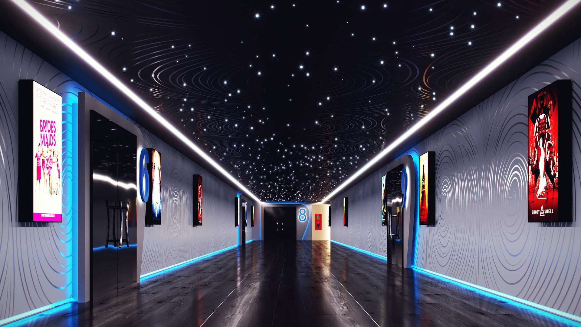 Lumines profile type PERO lacquered black, 3 m