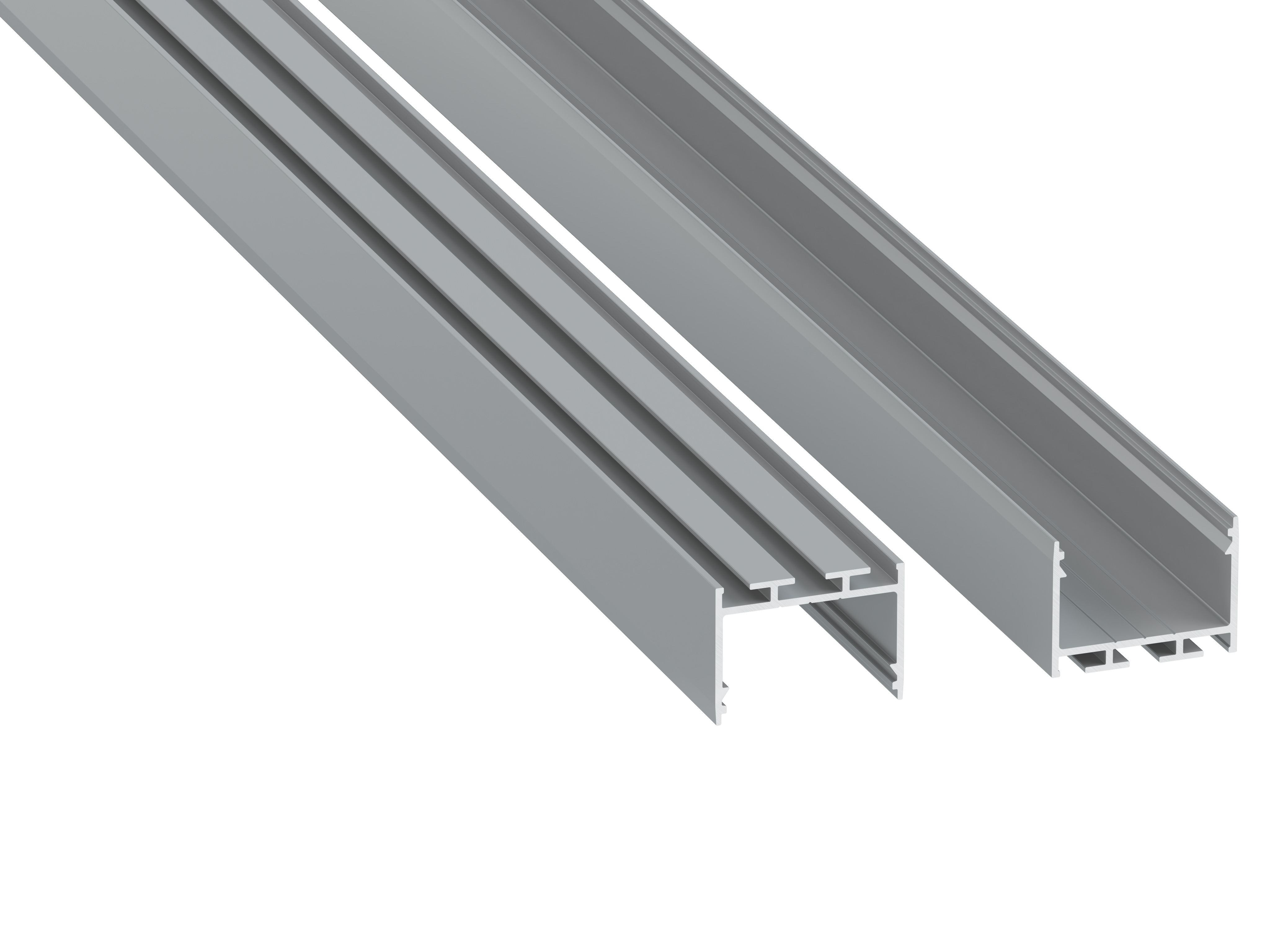 Profile LUMINES type alba silver anodized 1 m