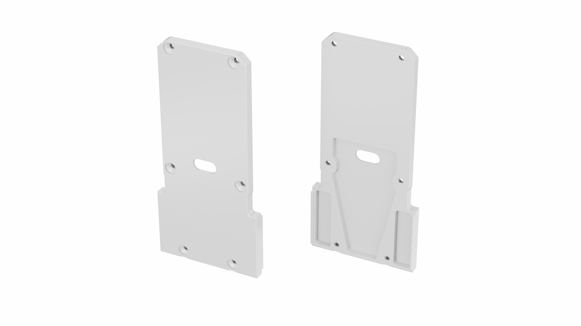 End Caps LUMINES DOPIO + TALIA M2 white with hole