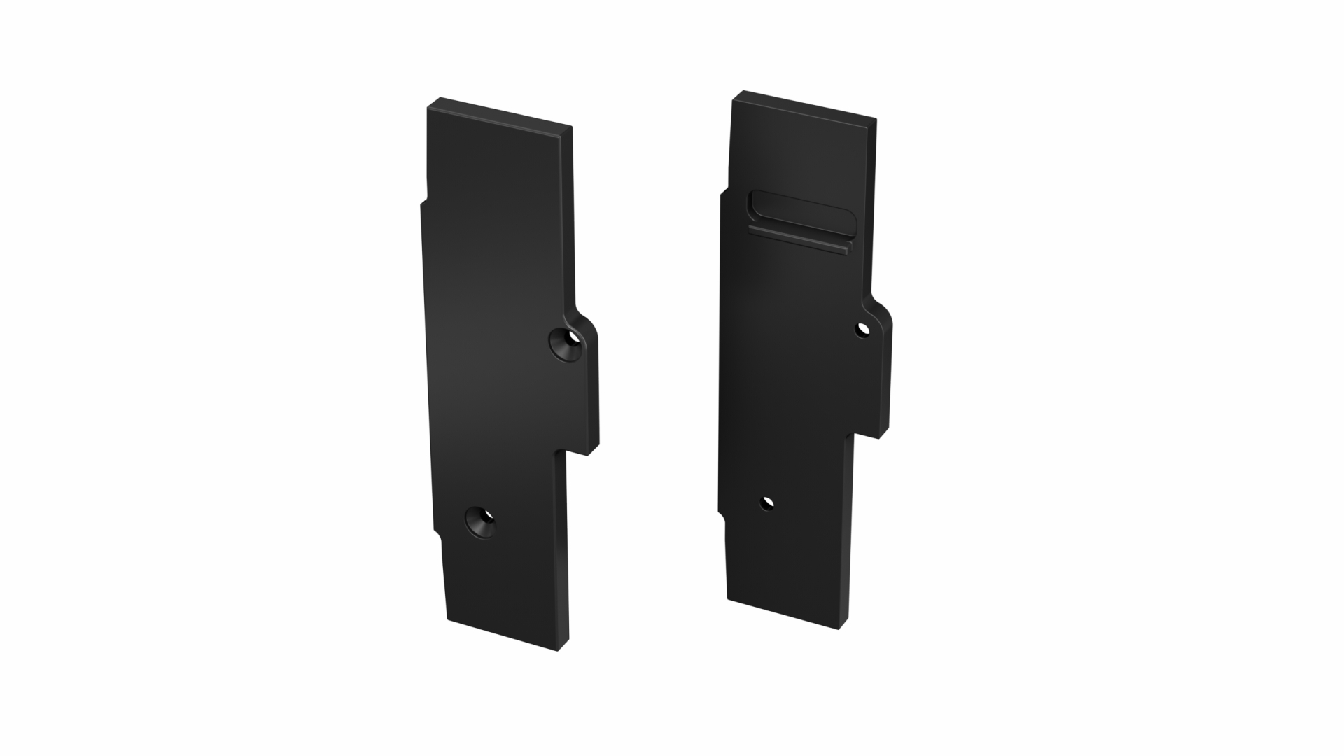 LUMINES ALU end cap TIANO lacquered black left basic finish