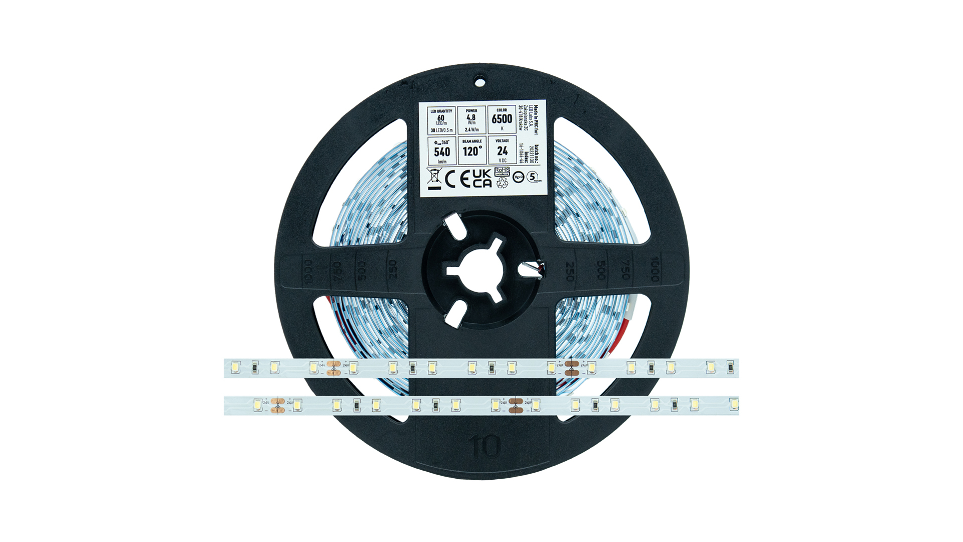 STD 24 V 300 LED STRIP 2835 4.8 W 6500  K RA 80