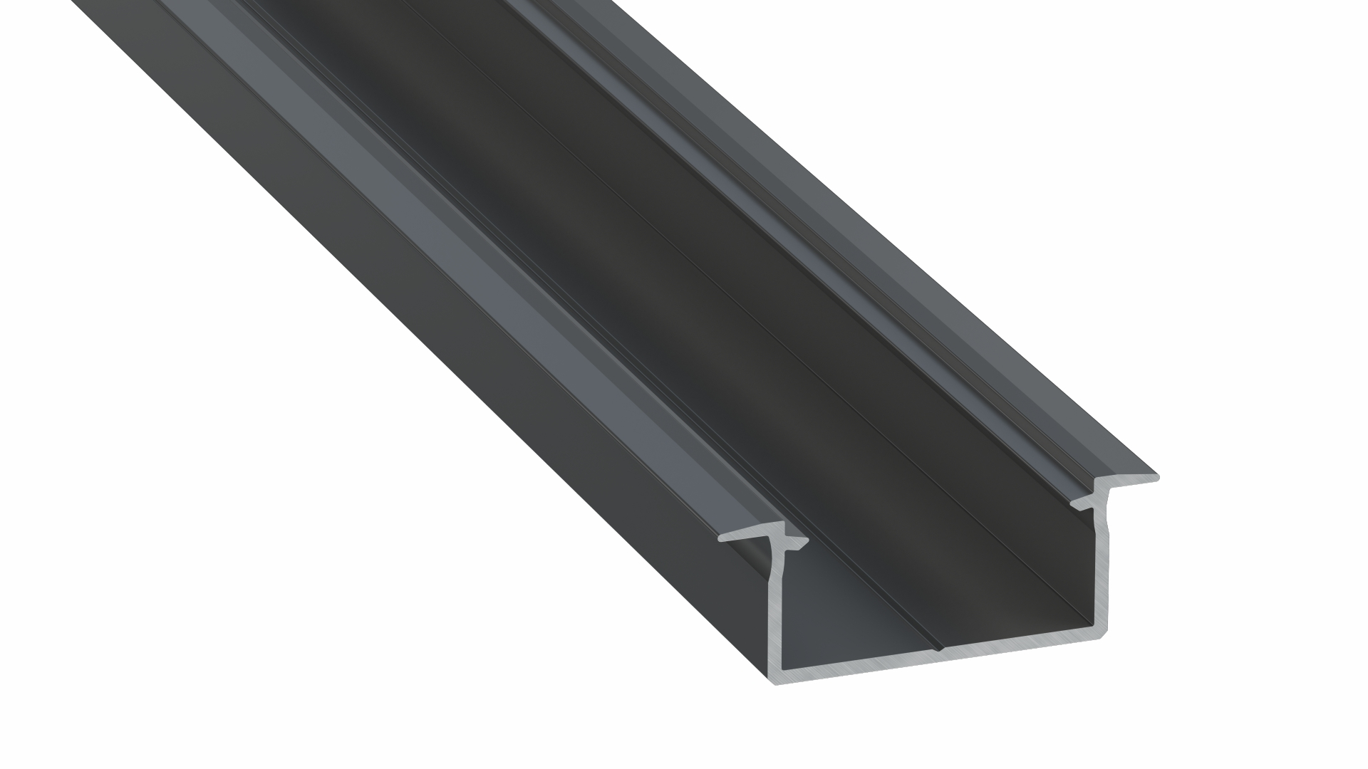 Profile LUMINES type Gemi black anodized 2,02 m