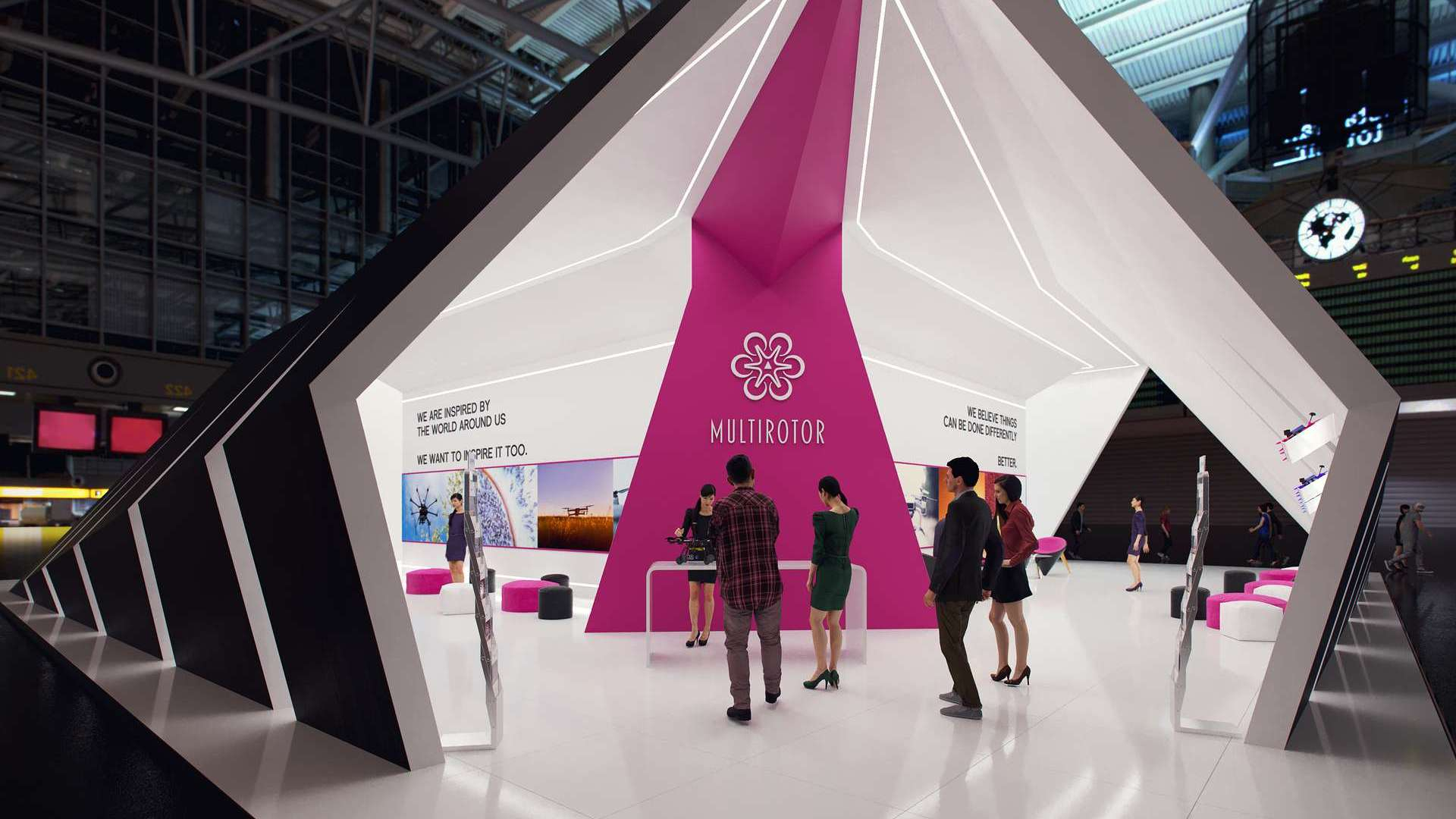 Lumines profile type Zati lacquered black, 2 m