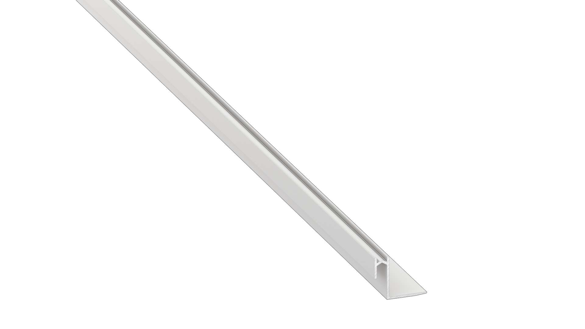 Lumines profile type Roset lacquered white, 3 m