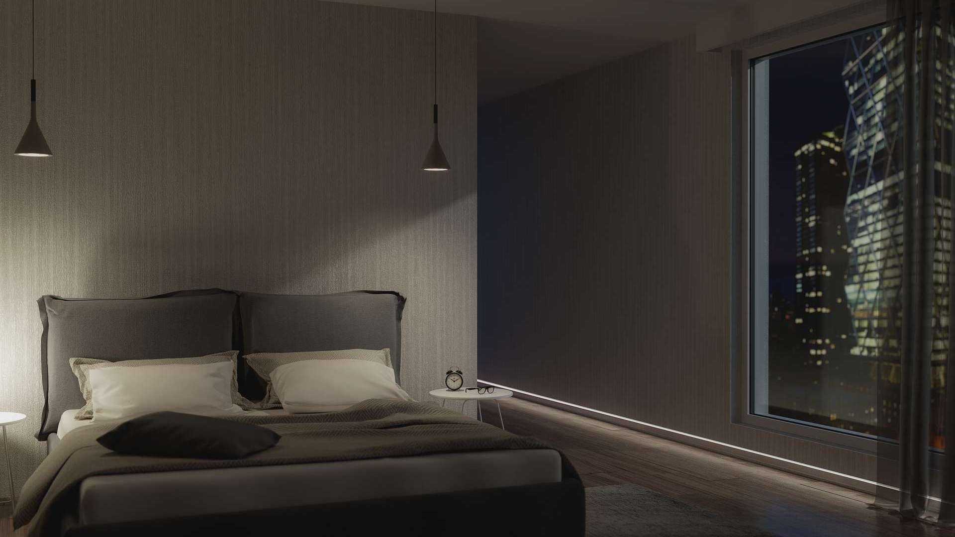 Lumines profile type FLARO lacquered black, 2,02 m