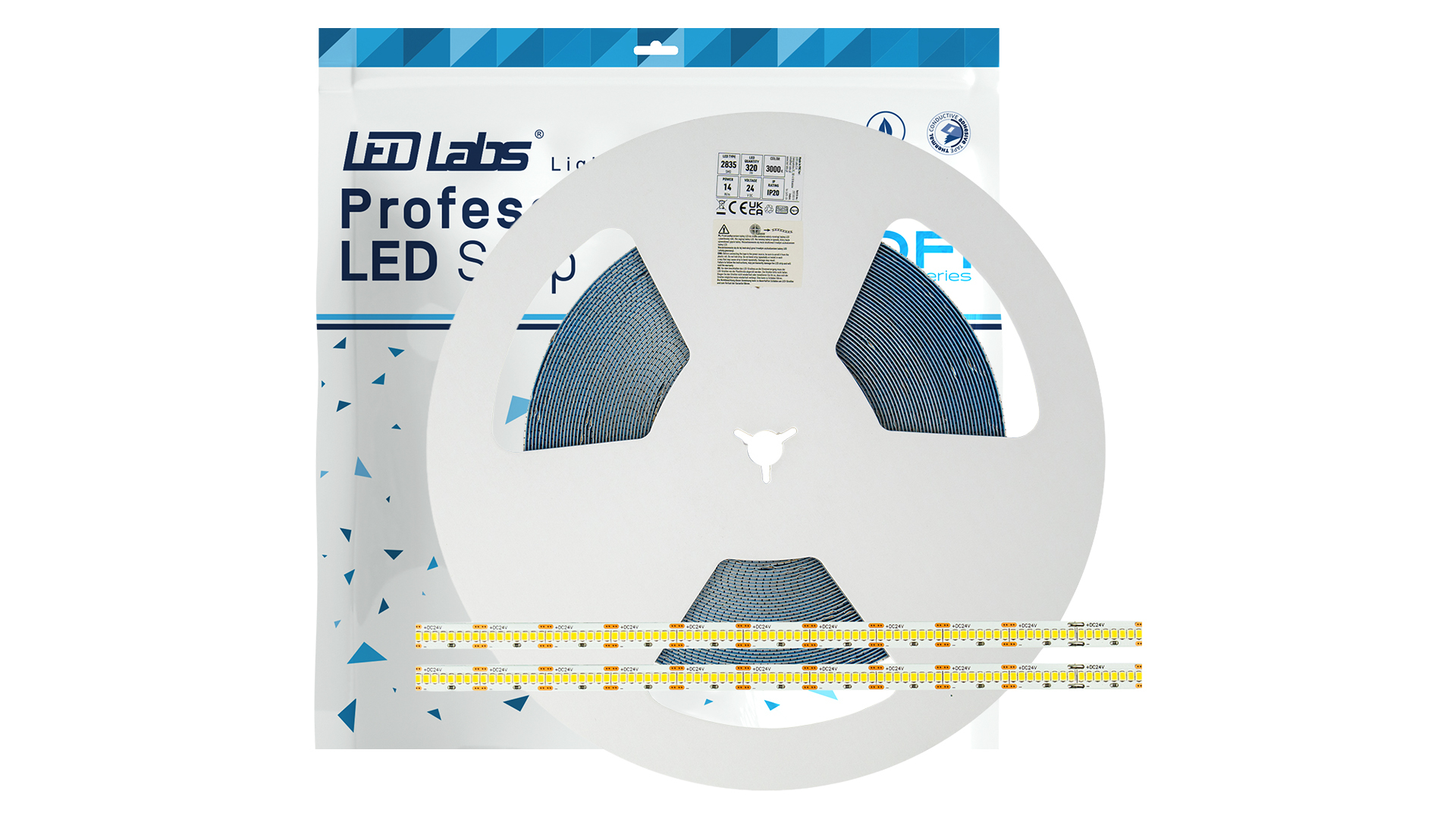 PROFI 24 V 1600 LED STRIP SMD 14 W 3000 K HE - 20 m