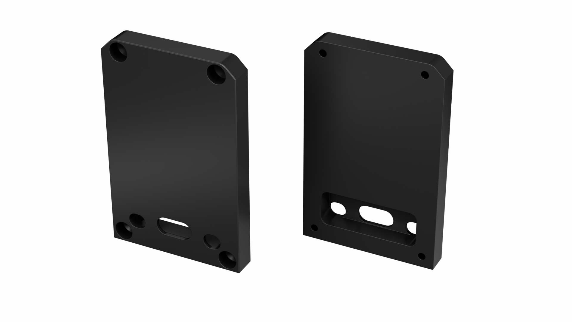 LUMINES ALU end cap TALIA M2 lacquered black with a hole