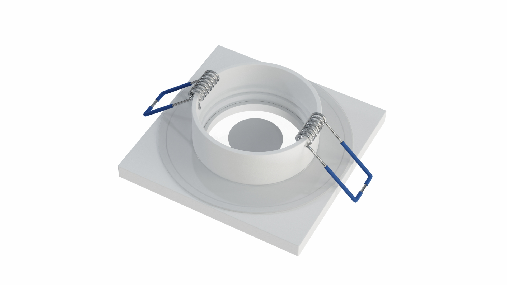 Ceiling lighting point fitting BONA cast round Fixted white