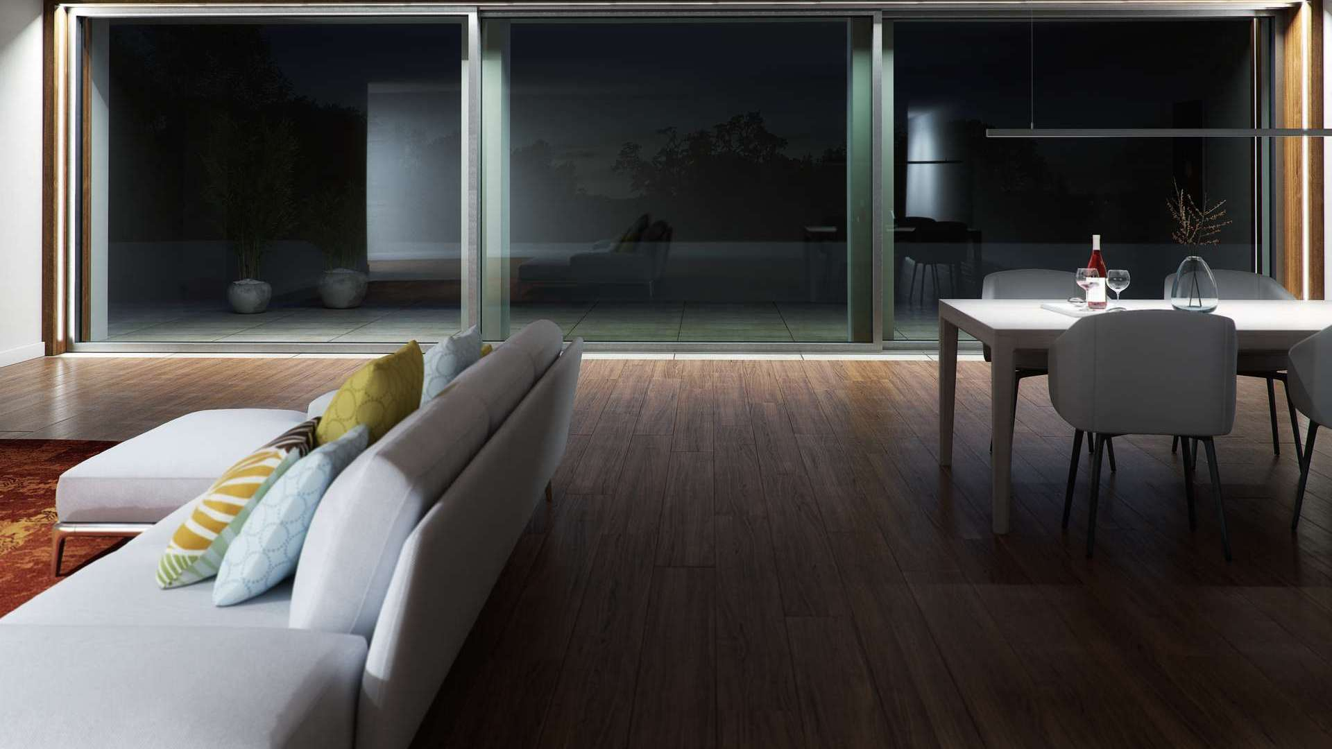 Lumines profile type inSileda lacquered black, 1 m