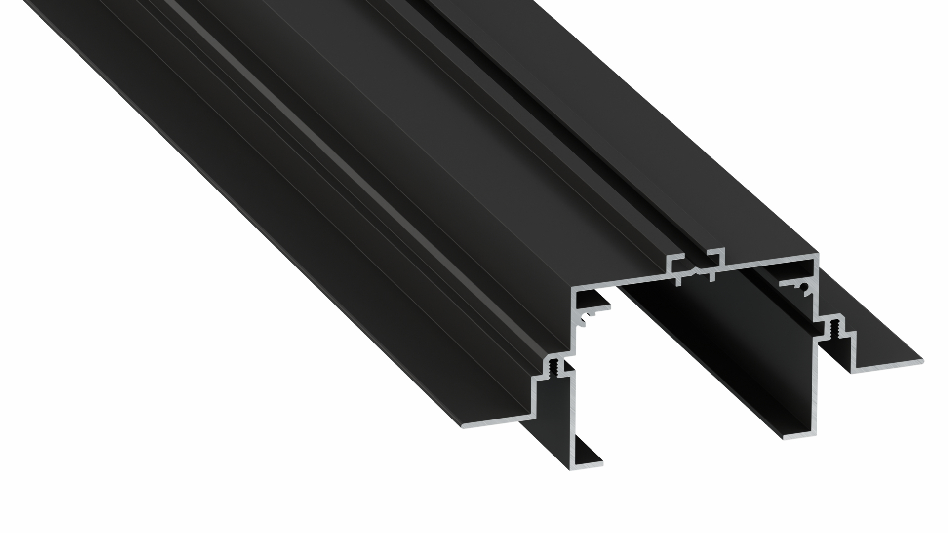 Lumines profile type Talia M4 lacquered black, 1 m